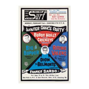1959 Winter Dance Party Replica Poster